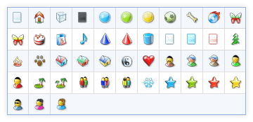 PicaJet Standard Icons