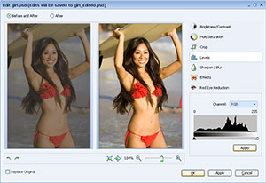 powerful photo editor of the image picture database software
