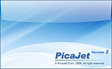 PicaJet Photo Organizer Splash Screen